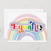 Gleichheitsstolz  postkarte (Vorne/Hinten)