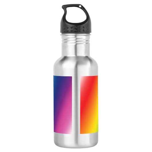 Gleichheitsstolz Regenbogenfarben - Wasserflasche (Rückseite)