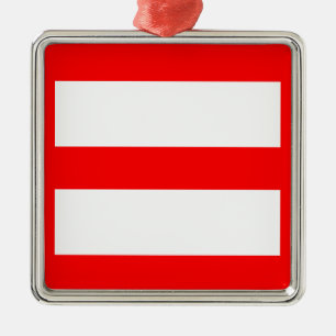 Gleichheitszeichen Silbernes Ornament