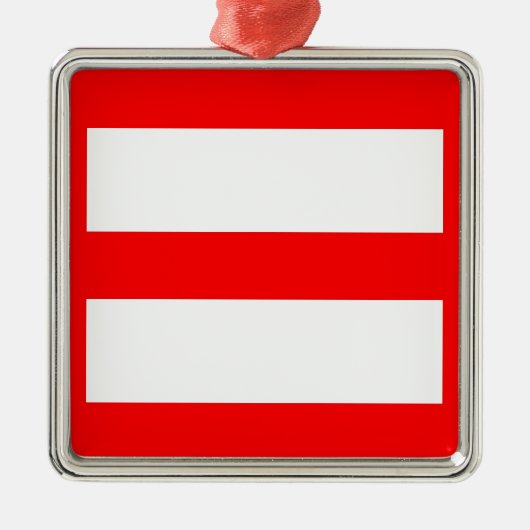 Gleichheitszeichen Silbernes Ornament (Vorne)