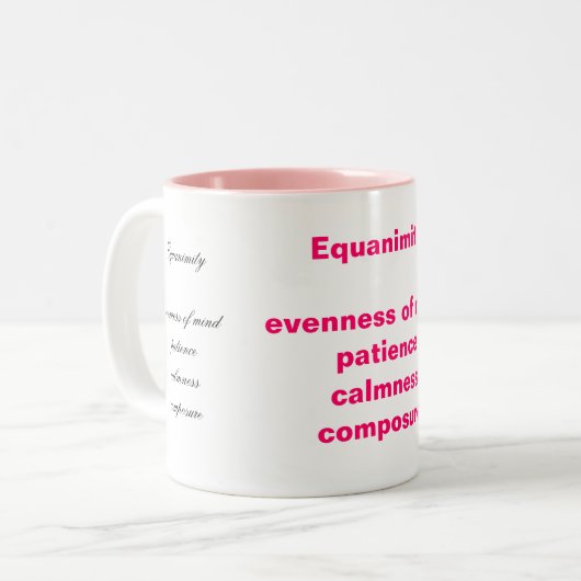 Gleichmut-Tasse Zweifarbige Tasse (Vorderseite Links)