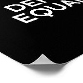 GLEICHSTELLUNG behalten UND VERTEIDIGT Poster (Ecke)