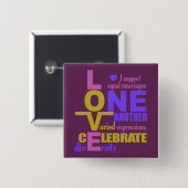 Gleichstellung der Ehen / Eine benutzerdefinierte  Button (Vorne & Hinten)