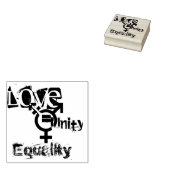 Gleichstellung der Geschlechter Gummistempel (Stempel)