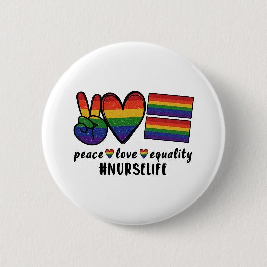Gleichstellung der Lieben für LGBT Button (Vorderseite)