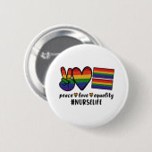 Gleichstellung der Lieben für LGBT Button (Vorne & Hinten)