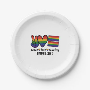 Gleichstellung der Lieben für LGBT Pappteller