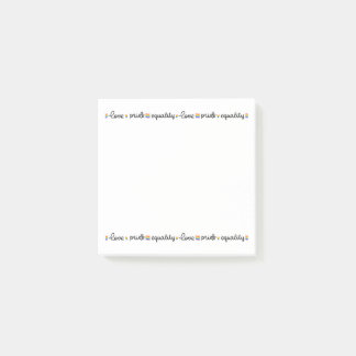 Gleichstellung der Lieben Post-it Klebezettel