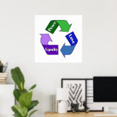 Gleichstellung der Lieben Poster (Heimbüro)