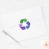 Gleichstellung der Lieben Runder Aufkleber (Umschlag)