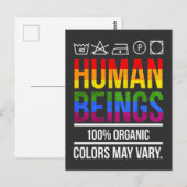 Gleichstellung der Menschenrechte - LGBT-Bewusstse Postkarte (Vorne/Hinten)