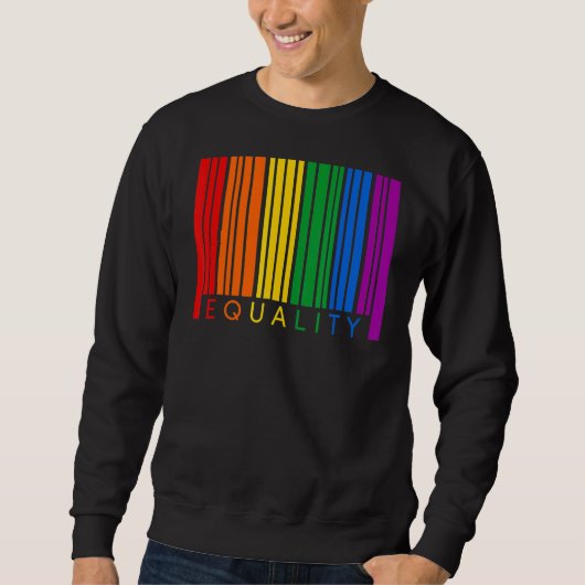 Gleichstellung Rainbown Equal Rights Lgbtq Ally Lg Sweatshirt (Vorderseite)