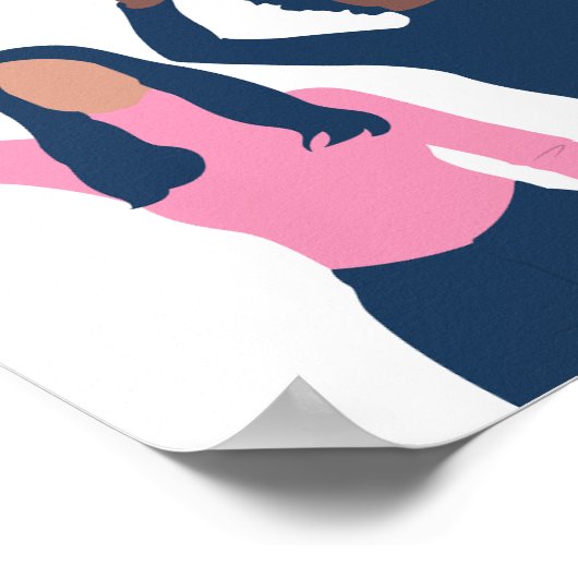 Gleichstellung von Frauen und Mauer Poster (Ecke)