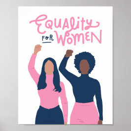 Gleichstellung von Frauen und Mauer Poster