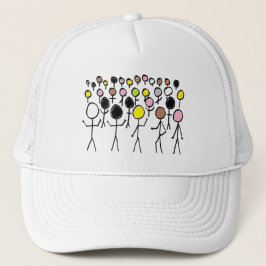 Gleichstellung von Stickmen Truckerkappe
