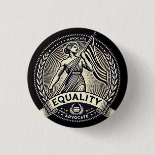 Gleichstellungsanwalt Vintages JustizEmblem Button