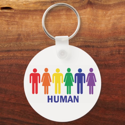 GLEICHSTELLUNGSRECHTE RAINBOW SCHLÜSSELANHÄNGER (Vorderseite)