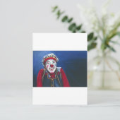Gleicht das Clowngemälde Postkarte (Stehend Vorderseite)