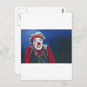 Gleicht das Clowngemälde Postkarte (Vorne/Hinten)