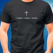 Gleichung eines Kreuzes drei Nägel Weißes Kreuz T-Shirt