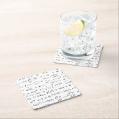 Gleichungen der Mathe-und Rechteckiger Pappuntersetzer (Vor Ort)