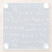Gleichungen des Mathe-und Glasuntersetzer (Rückseite)