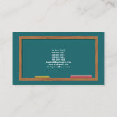 Gleichungen und Compas-Mathematiklehrer Visitenkarte (Rückseite)