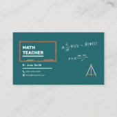 Gleichungen und Compas-Mathematiklehrer Visitenkarte (Vorderseite)