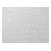 Gleichungen von Mathematik und Science Notepad Notizblock (Vorderseite)