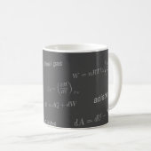 Gleichungen von Thermodynamik Kaffeetasse (VorderseiteRechts)