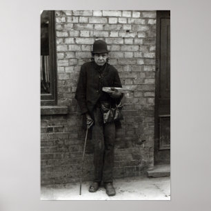 Gleichverkäufer. c.1900 poster