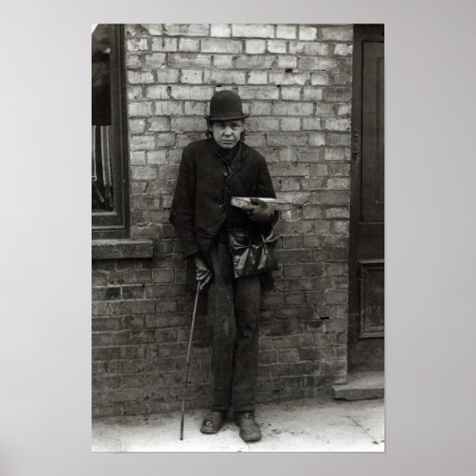 Gleichverkäufer. c.1900 poster (Vorne)