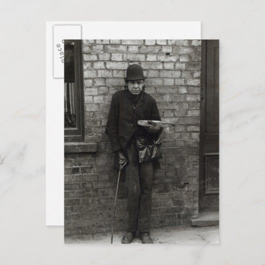 Gleichverkäufer. c.1900 postkarte (Vorne/Hinten)