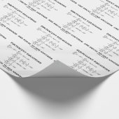 Gleichwertige Gleichungen sind gegenseitig gleich Geschenkpapier (Ecke)