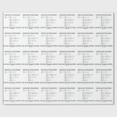 Gleichwertige Gleichungen sind gegenseitig gleich Geschenkpapier (Flach)