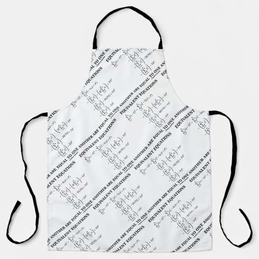 Gleichwertige Gleichungen sind gleich Schürze (Vorderseite)