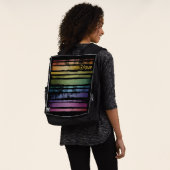 Gleichwertige Liebe Rainbow Brush Strokes LGBTQ ID Rucksack (Ausgewaschen)