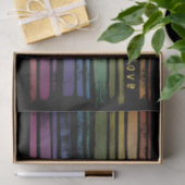 Gleichwertige Liebe Rainbow Brush Strokes LGBTQ ID Seidenpapier (Geschenk)