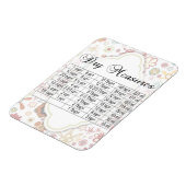 Gleichwertige niedliche florale Muster Magnet (Linke Seite)