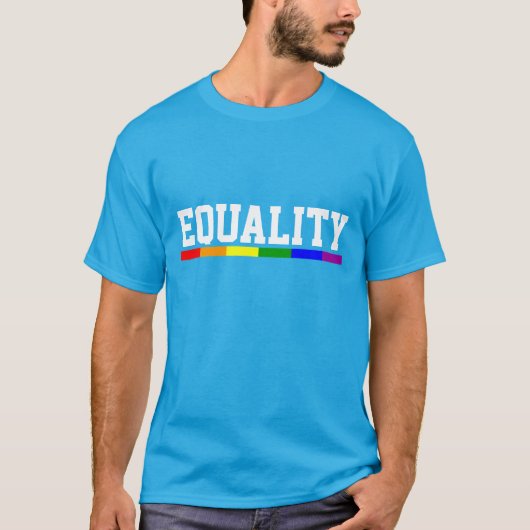 Gleichwertiger Gay Pride T-Shirt (Vorderseite)