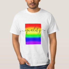 Gleichwertiges LGBT Rainbow Prilag Ombre Gradient T-Shirt