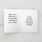 GLEICHZEITIG, WELCHE RICHTUNG SIE NEHMEN-*GRATULAT KARTE (Innenseite)