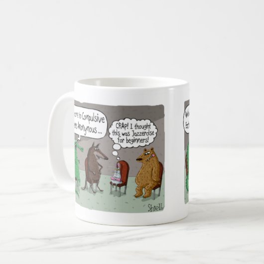 GLEICHZEITIGE ESSER ANONLYMOUS MIT NIEDLICHEN TIER KAFFEETASSE (Vorderseite Links)