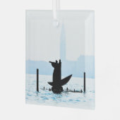 GLEICHZEITIGE HAND-Glassverzierung Ornament Aus Glas (Vorderseite links)