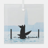 GLEICHZEITIGE HAND-Glassverzierung Ornament Aus Glas (Vorderseite)