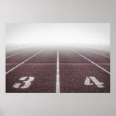 Gleis- und Feldnebel Poster (Vorne)