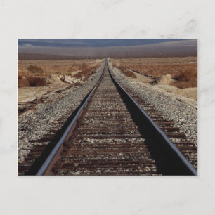 Gleise, Mojave Wüste, Kalifornien, USA Postkarte