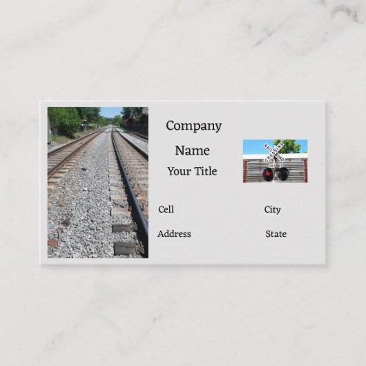 Gleisgeraden Visitenkarte (Vorderseite)