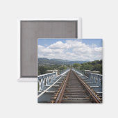 Gleisspuren auf der Eiffelbrücke Magnet (Vorderseite/Rückseite)
