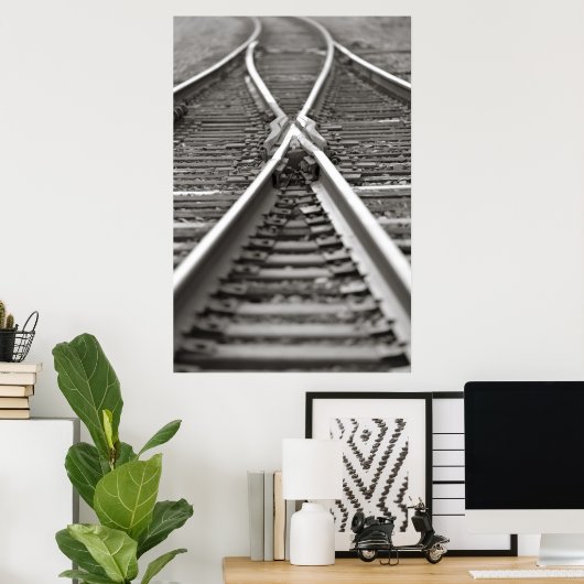 Gleisspuren Poster (Heimbüro)